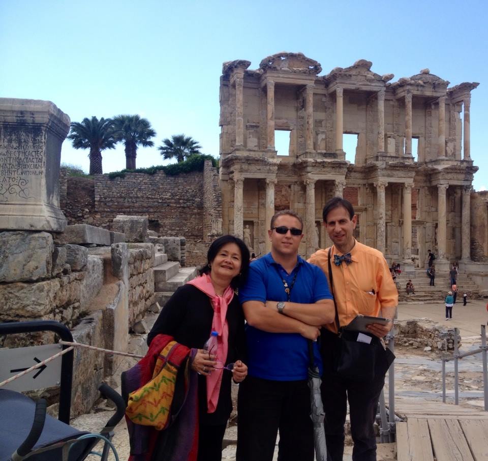 Turkish tour guide in Ephesus