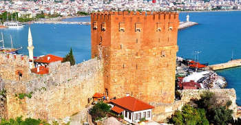 Red Tower (Kızıl Kule) in Alanya, Antalya
