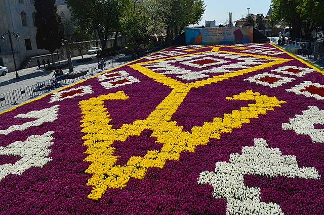 Tulip Carpet in Istanbul
