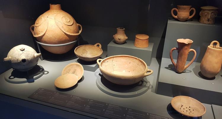 Pottery Artifacts Which Were Found in Troy and exhibited in Troy Museum