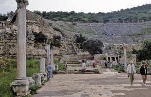 Theatre is the place where Paul preached in Ephesus