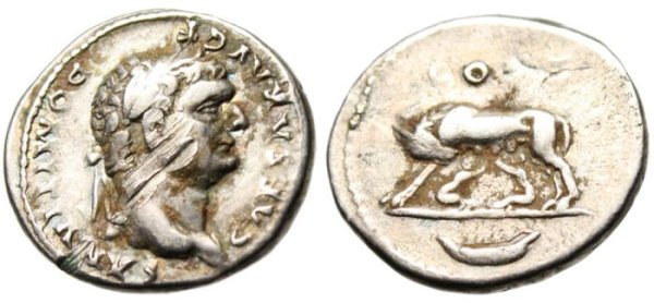 A Damaged Coin of Domitian After the Damnatio Memoriae of Domitian