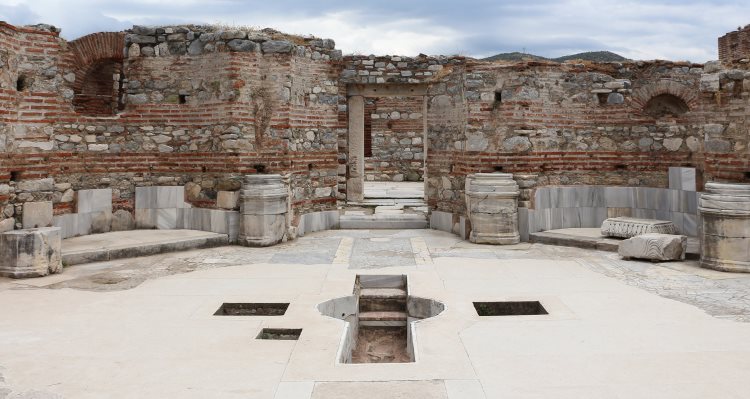 Baptising Pool at the Basilica of Saint John the Evengelist Nearby Ephesus