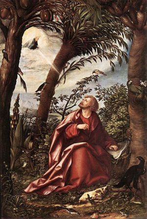 John the Evangelist on Patmos by Hans Burgkmair the Elder, 1518