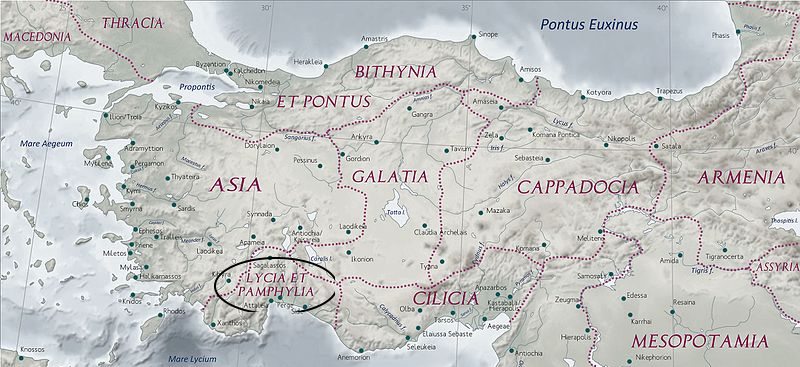 Lycia et Pamphylia Province of Roman Empire
