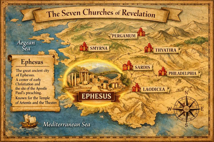 The Letter to the Church of Ephesus in Revelation 1 The Seven Churches of Revelation and Ephesus Church from the Churches of Asia Minor