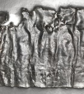 A leather piece found with Ephesia Grammata inscription