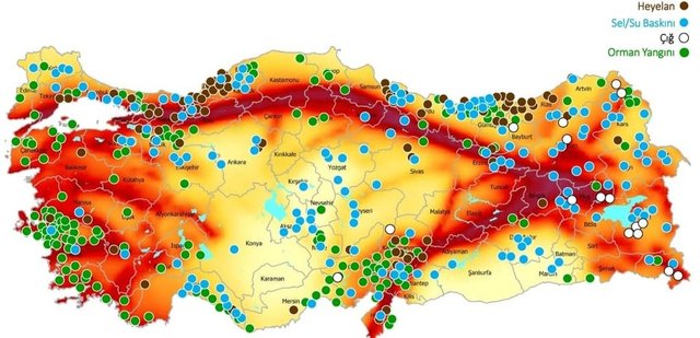 Fault Lines Beneath Turkey Map