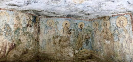 Jesus Fresco in the Grotto of Apostle Paul