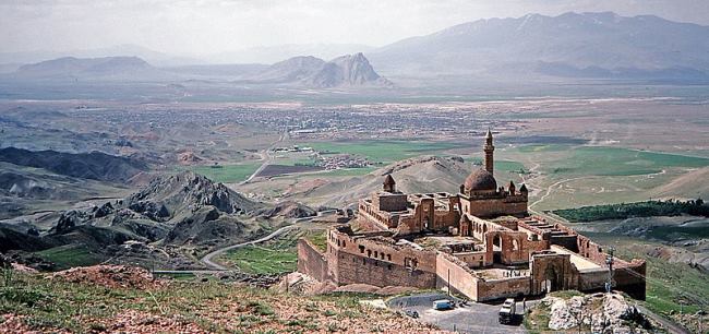 Ishak Pasha Palace in Agri, Turkey