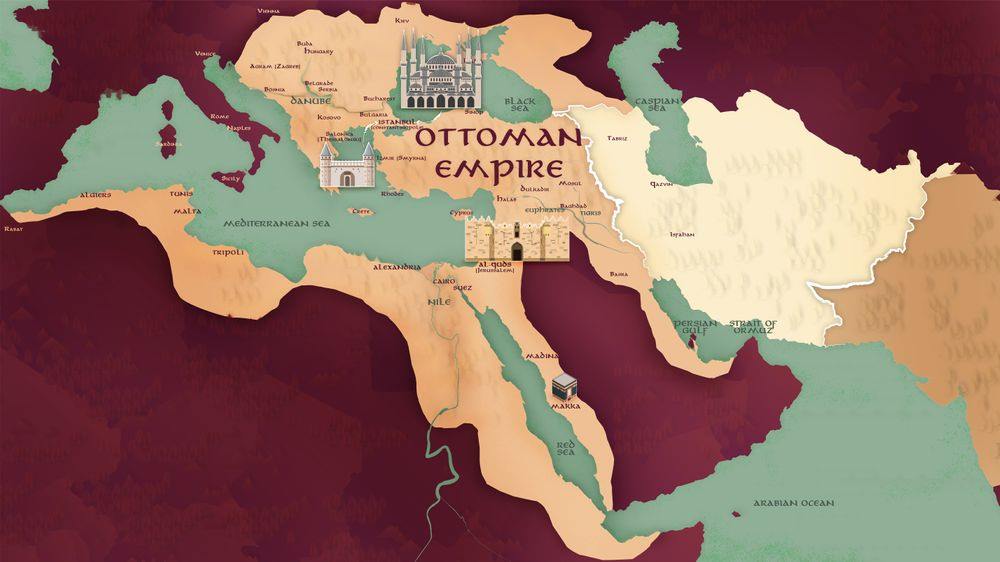 Map of the Ottoman Empire