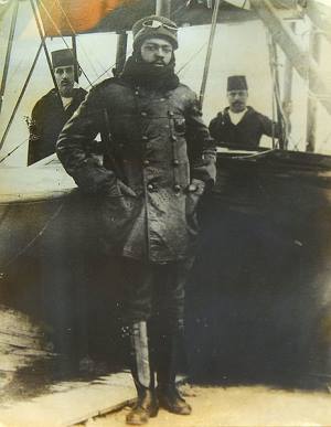 Afro-Turk Pilot Ahmet Ali Celikten during Turkish Independence War