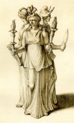 Hecate Lithograph