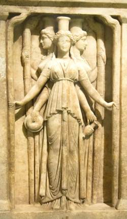 Hecate Relief in Istanbul Archeology Museum