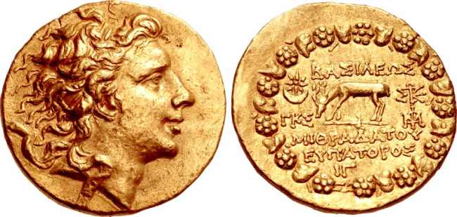 Coin of Mithridates VI which minted in Pergamon