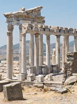 Temple of Trajan on the top of the Pergamon Acropolis