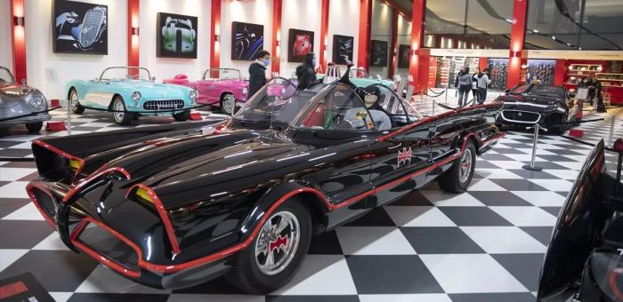 Famous Batmobile from the classic Batman series of 1966 in Izmir Key Museum