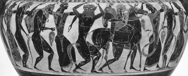 Dionysia Dancers Portrayed on a Vase