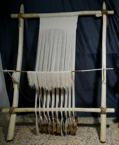 Two Thousand-Year-Old Roman Loom Resembling Turkish Carpet Weaving Looms Remanufactured in Izmir (Ephesus)