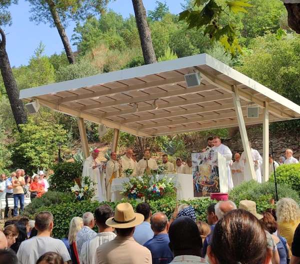 Ascension of the Virgin Mary on the 15th of August Service at the House of Virgin Mary Nearby Ephesus