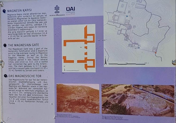 Magnesia Gate of Ephesus Information Board