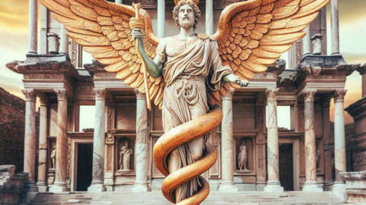 Snake as the Symbol of Hermes' Caduceus