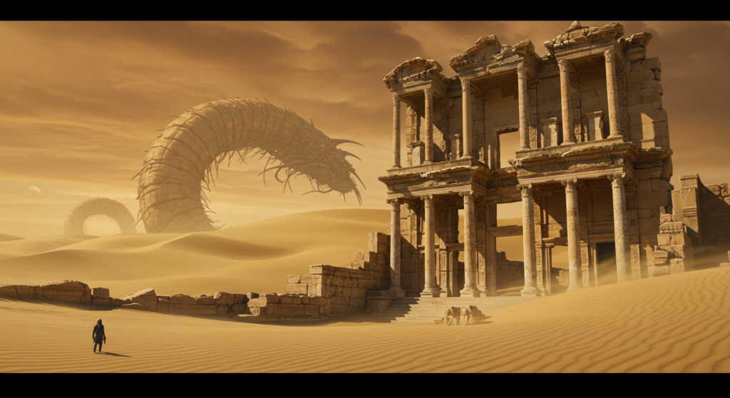 Library of Celsus Across Ten Fantasy Worlds 12 Celsus Library X Dune Universe
