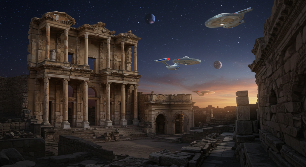 Library of Celsus Across Ten Fantasy Worlds 7 Celsus Library X Star Trek