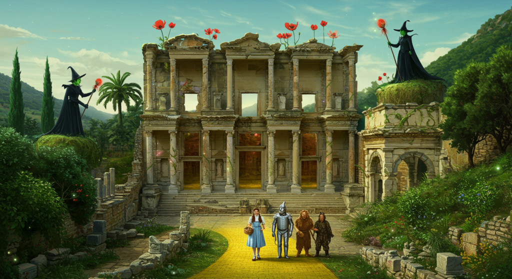Library of Celsus Across Ten Fantasy Worlds 10 Celsus Library X Wizard of Oz