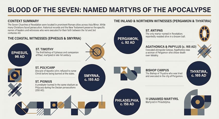 Martyrs And Important Figures of Seven Churches of Revelation 1 Martyrs And Important Figures of Seven Churches of Revelation
