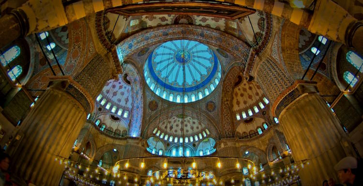 The Blue Mosque 4 Interionr of Blue Mosque which is also known as Sultan Ahmet Mosque in Istanbul, Turkey