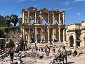Celsus Library of Ephesus is easily wheelchair accessible