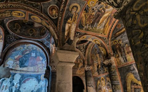 Cappadocia for Christian Visitors: History, Churches and Underground Cities 9 Byzantine frescoes in a rock-cut church in Cappadocia, homeland of two of the saints born in Turkey