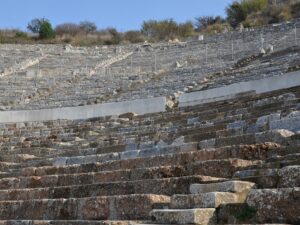 Restored seating tiers of the Great Theater of Ephesus