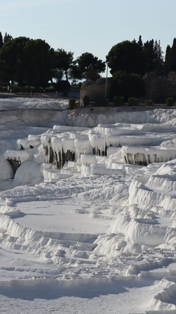 The Seven Churches Today: Modern Names, Locations, and How to Visit Them 14 The white travertine terraces of Pamukkale below the ruins of Hierapolis