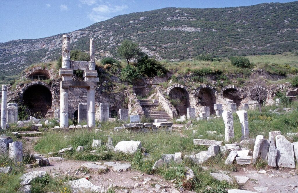 Temple of Domitian in Ephesus and Why the City Was Called Neokoros 1 Vaulted terrace of the Temple of the Sebastoi, the imperial cult temple of Ephesus